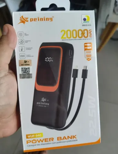 Carregador portátil Power bank 20 mil mah