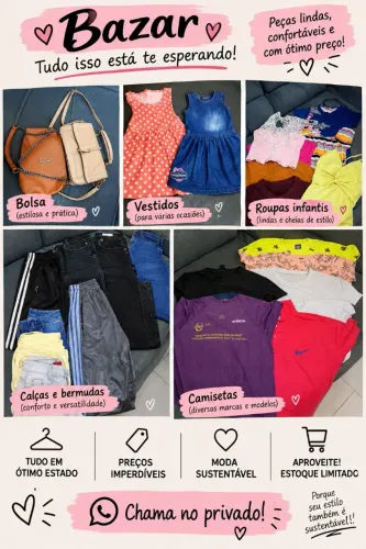 Roupas usadas todas por 100 reais não faço entrega Pix ou dinheiro