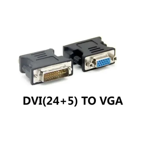 Adaptador Dvi-I (Dual Link) Macho Para VGA Fêmea