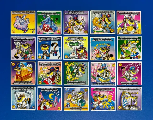 Tazo & Figurinha Stamps Adesivo Cheetos Elma Chips Original