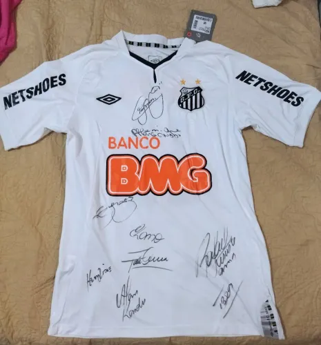 Camisa Santos FC 2011 Libertadores Autografada