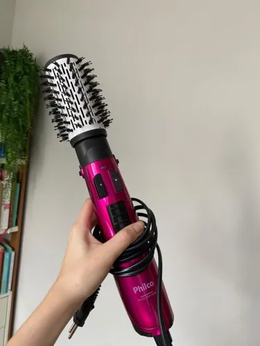 Escova Rotativa Philco Beauty Shine Single Pink - Seca, Alisa e Modela!