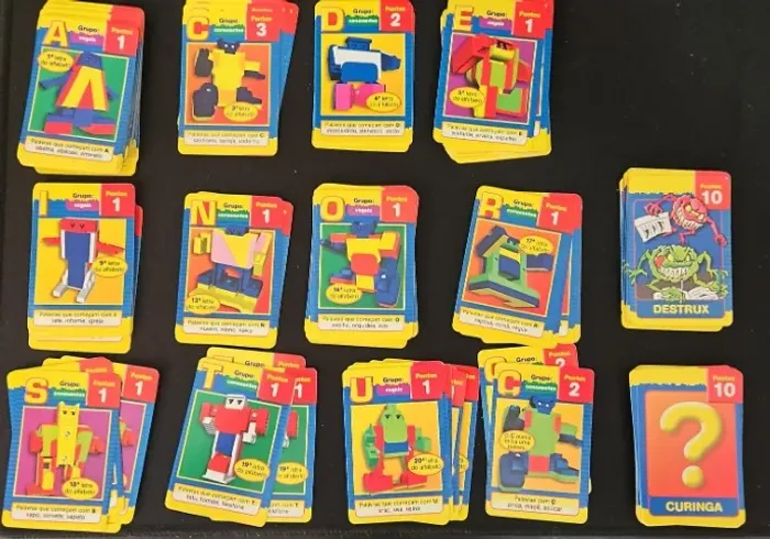Lote cards e gibis Letronix geração 1 - Revista Recreio