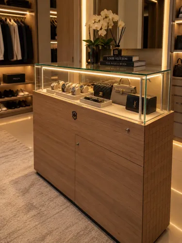 Armário vitrine para closet