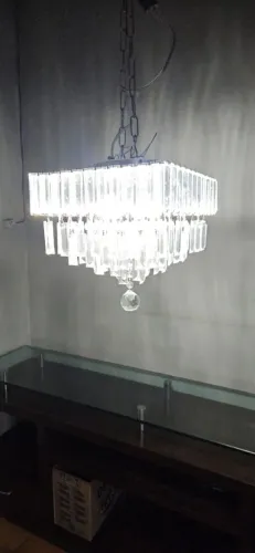 Lustre em Cristal de Teto, 28 cm x 28 cm