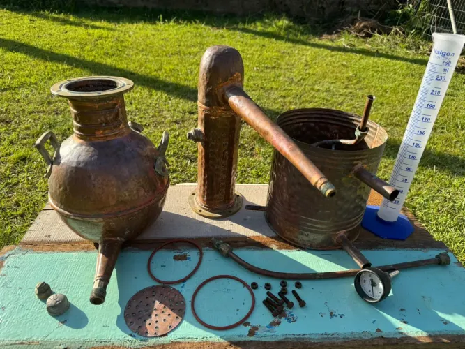 Alambique de cobre para cachaça