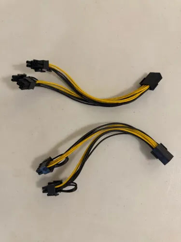 2 unidades Cabo PCIe 8 pinos 2x (6+2 pinos)