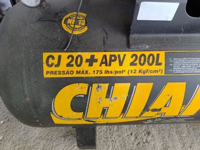 Compressor 200 litros para empresa borracharia