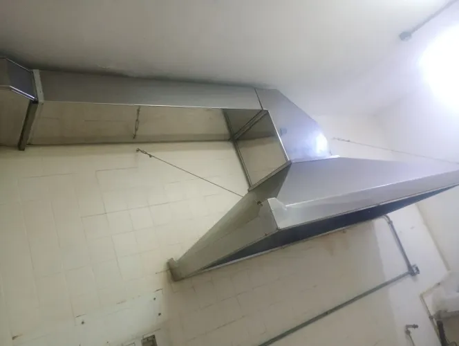 Coifa industrial inox 2,40 x 1,10 completa R$ 5500