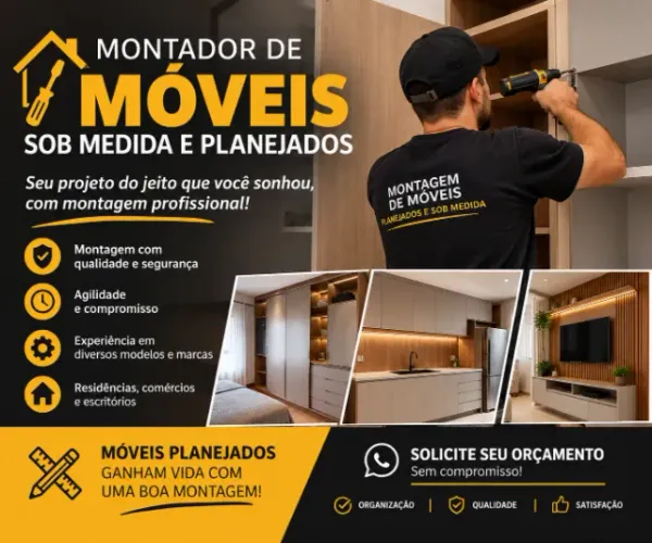 Montador de móveis sob medida e planejados