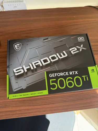 Placa De Vídeo MSI GeForce RTX 5060 Ti Shadow 2X OC Plus, Nvidia, 8GB SEMI NOVA COM NF