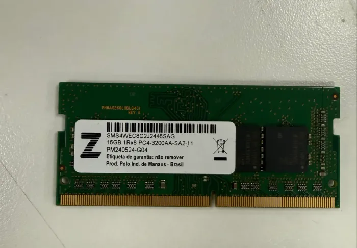 Memória ram ddr 4 16GB 3200 MHZ