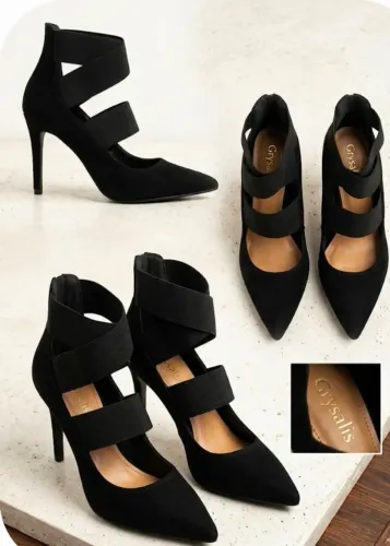 Scarpin Grysallis preto 38 na caixa