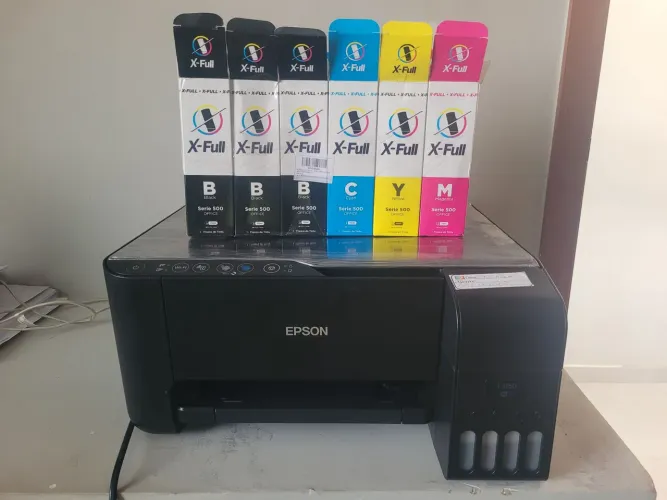 IMPRESSORA EPSON L3150 + TINTAS