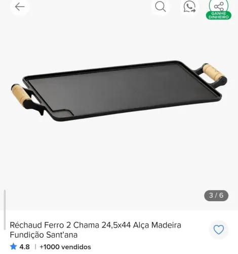 Chapa 2 bocas semi nova