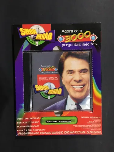 CD-ROM Show do Milhão Volume 3 Jogo Interativo de Perguntas e Respostas Para PC (2000)