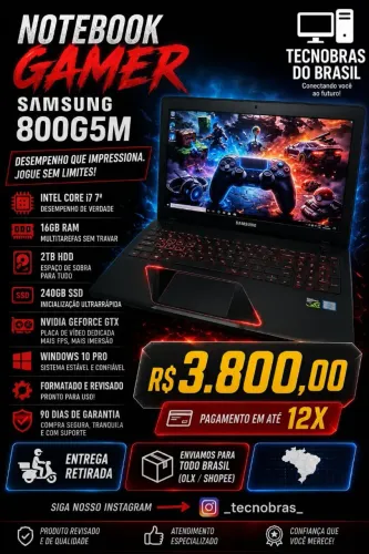 Notebook Samsung Gamer