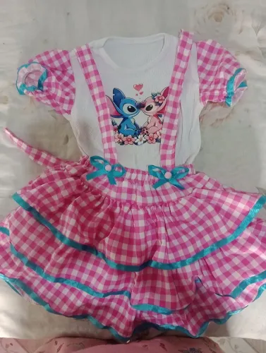 Jardineira Junina Stich e Angel