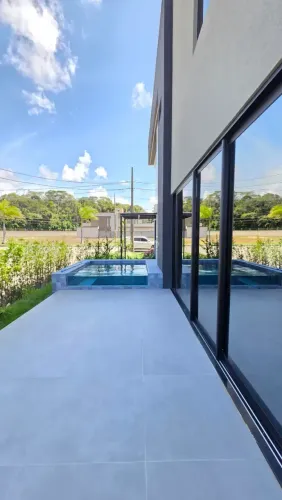 belissima casa em condomínio fechado 4 suítes com piscina mobiliada