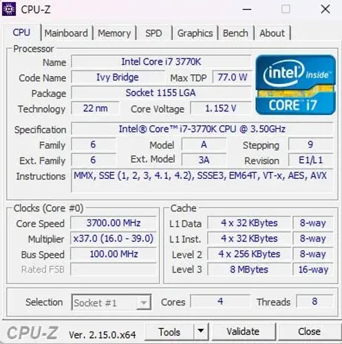 Processador Intel I7 3770k