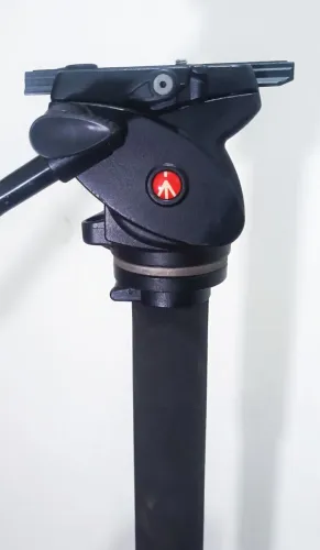 Monopé manfrotto com cabeça Hidráulica 