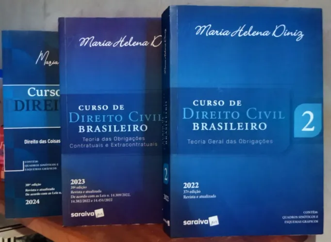 Curso de Direito Civil Brasileiro - Maria Helena Diniz (Vols. 2, 3 e 4)
