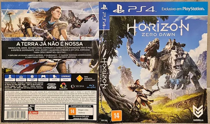 Horizon Zero Dawn PS4 (mídia física)
