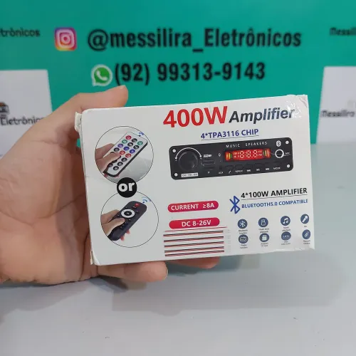 Placa bluetooth amplificada 4*100w 400w RMS