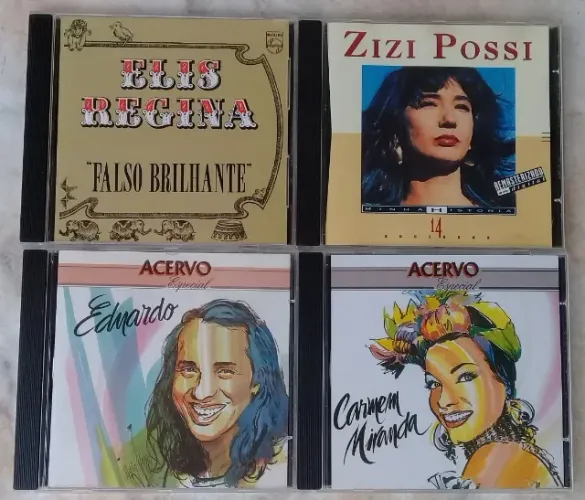 Elis Regina/Zizi Possi/Ednardo/Carmen Miranda(pacote-4 cds)