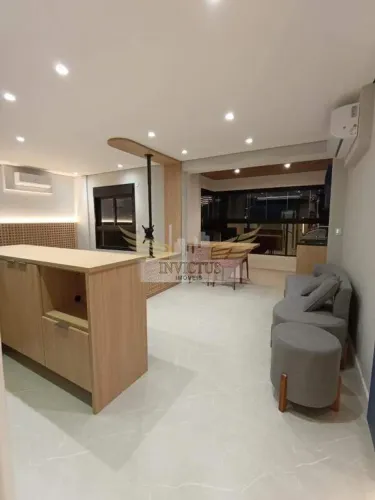 Apartamento/Flat Mobiliado com 1 Quarto para Alugar, 42m² - Bairro Jardim, Santo André/SP.