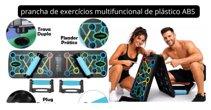Prancha de exercícios multifuncional de plástico ABS