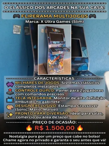 FLIPERAMA MULTI JOGOS