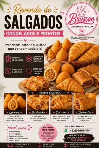 Salgados para revenda