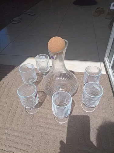 Jogo de taça MARCA: DELI GLASSWARE 7 peças 