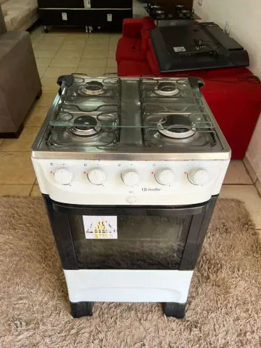 Fogão Müller 4bocas elétrico funcionando perfeitamente ((ENTREGO GRATIS))