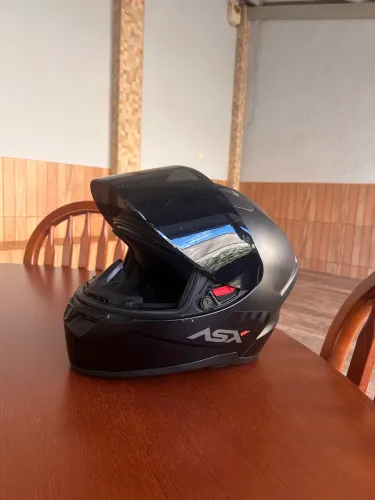 Capacete Asx preto fosco