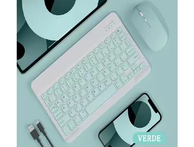 Teclado Compacto Recarregável