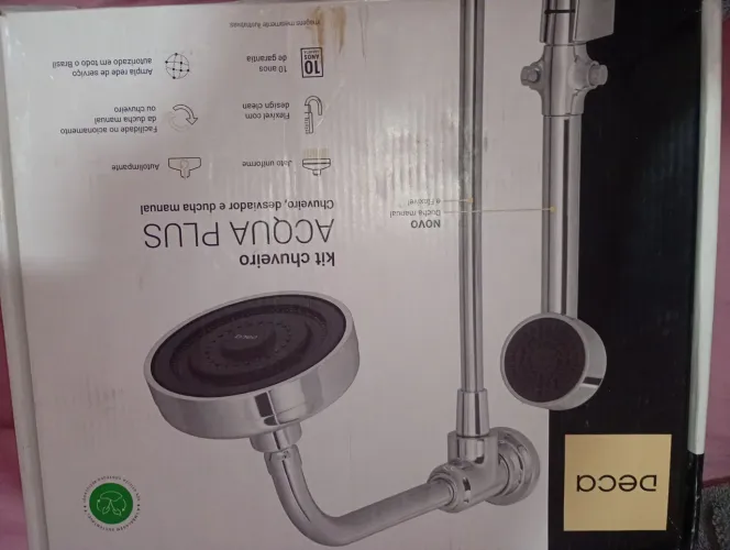 Kit chuveiro Acqua plus chuveiro derivador e ducha manual flexível 