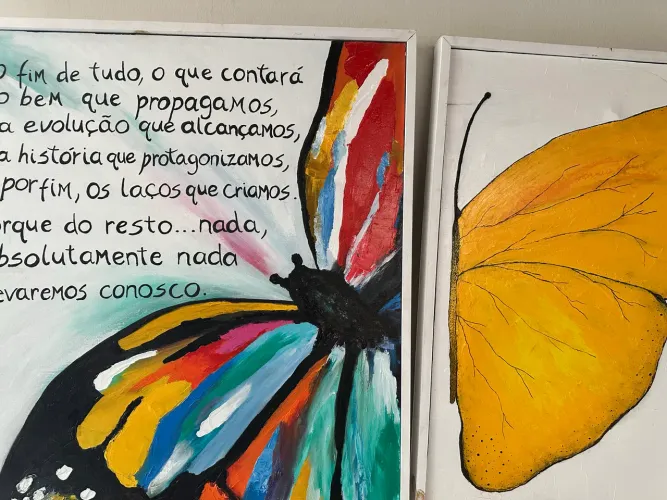 Dupla de Quadros Decorativo 90x70 cm