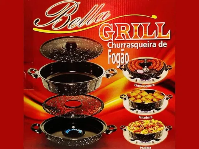 PANELA BELLA GRILL CHURRASQUEIRA DE FOGÃO