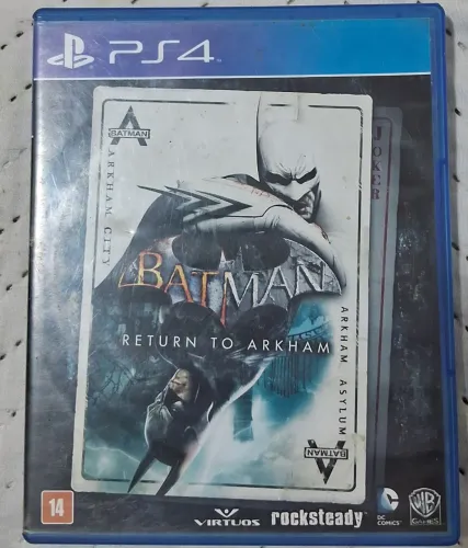 Jogo PS4 Batman Return To Arkhan Mídia Física