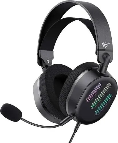 Havit Fone de Ouvido 7.1 USB Gamer H2038U Black, Iluminação RGB