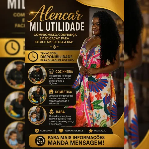 Cozinheira/Doméstica e babá