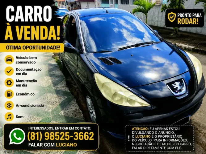 Peugeot 207 XR 1.4 Flex 8V 3P 2009