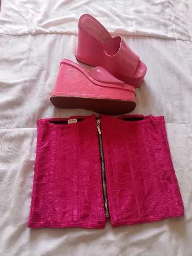 Conjunto de Anabela e Corset