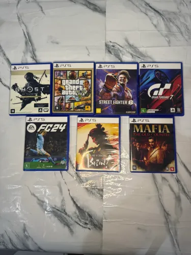 Lote de Jogos de PS5 Originais a Partir de R$99,90