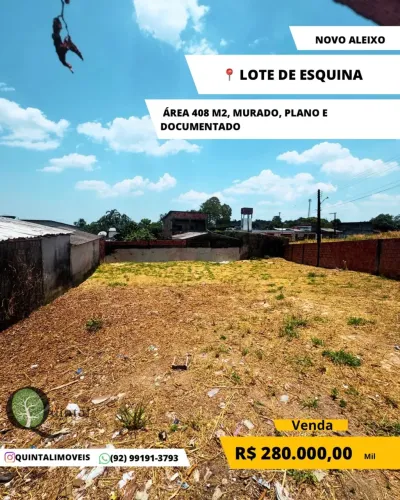 TERRENO À VENDA | NOVO ALEIXO