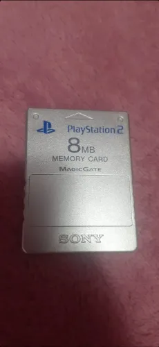 ps2,plastation 2 ,memory card prata original sony 