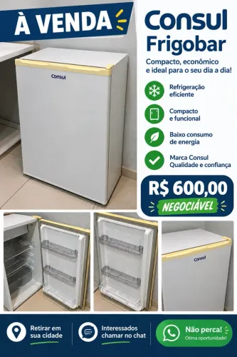 Frigobar Consul Branco Usado - R$ 600 Negociável