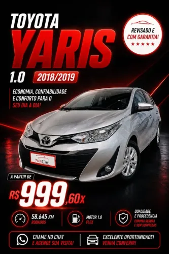 Toyota Yaris XL 1.3 Flex 16V 5P Aut. 2019